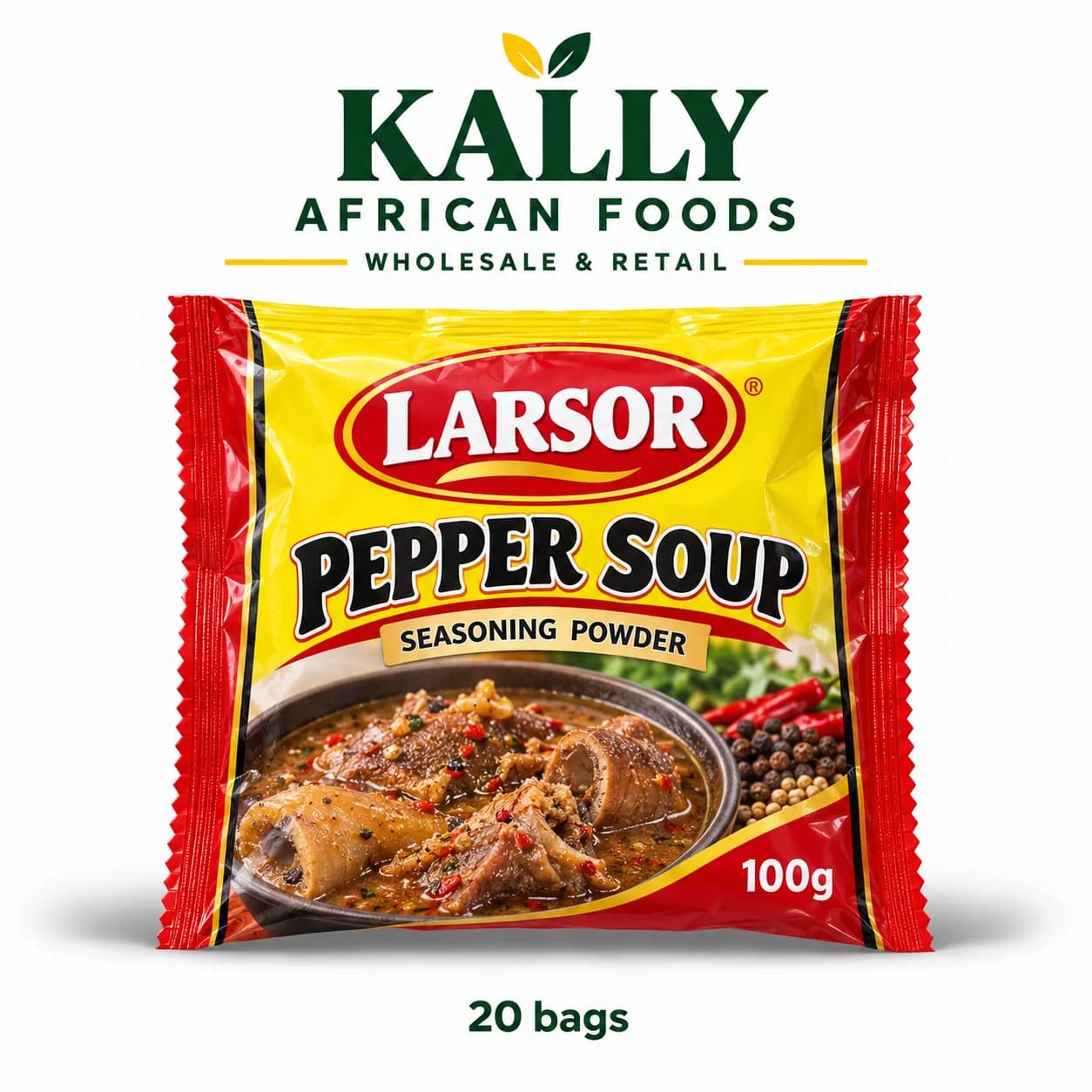 Larsor Pepper Soup 100g (20 bags)