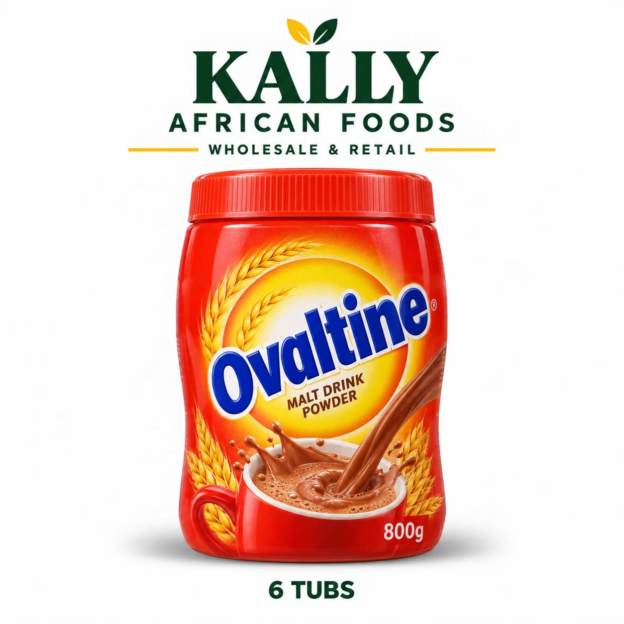 Ovaltine 800g (6 tubs)