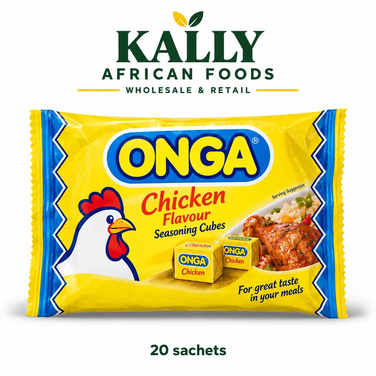 Onga Chicken Cubes (20 sachets)