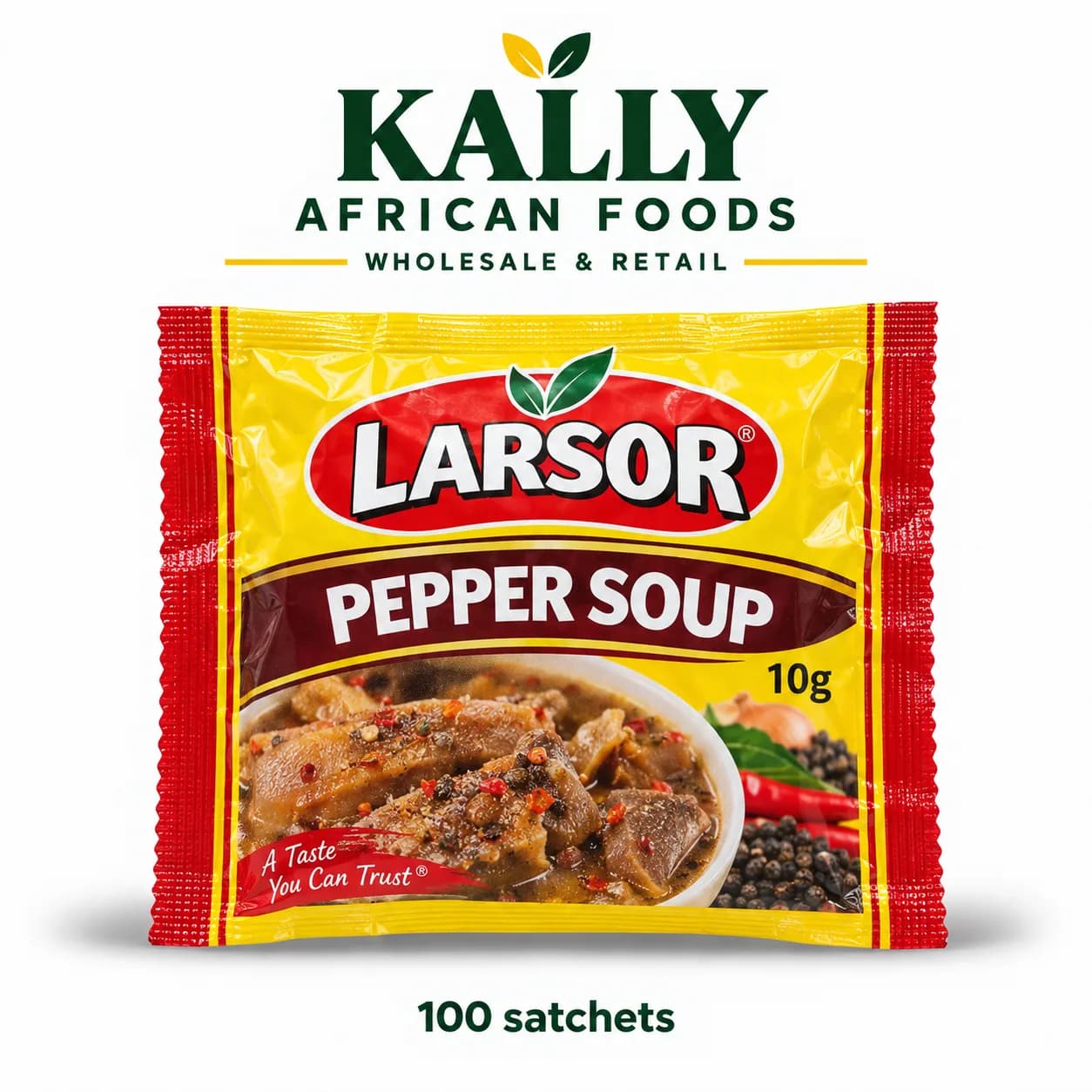 Larsor Pepper Soup 10g (100 sachets)