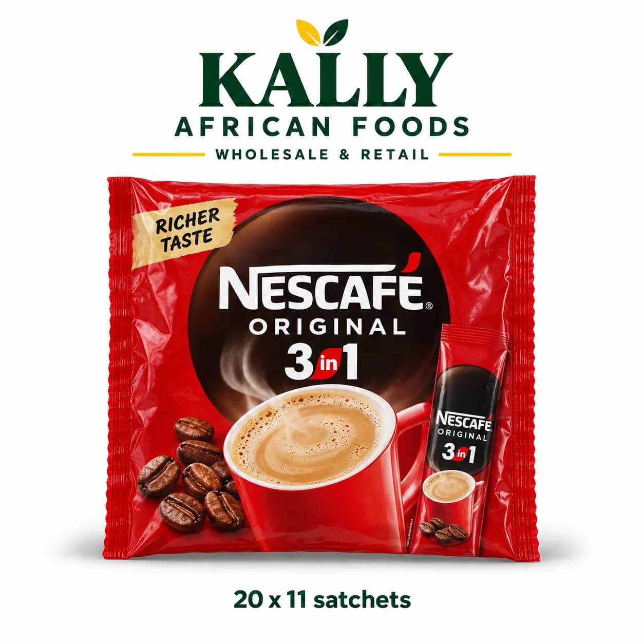 Nescafe Original 3in1 (20 x 11 sachets)